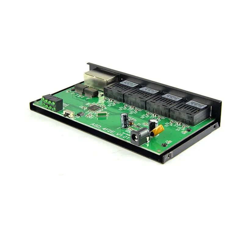10/100Base-TX к 100Base-FX кабелям Ethernet для волоконных преобразователей 10/100 м 4 волокна и 2 RJ45