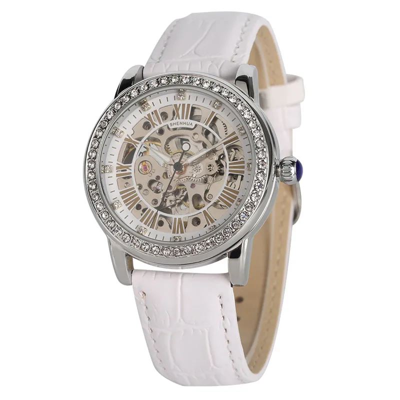 Светящиеся водонепроницаемые механические часы для женщин Montre Femme, прозрачные автоматические механические наручные часы