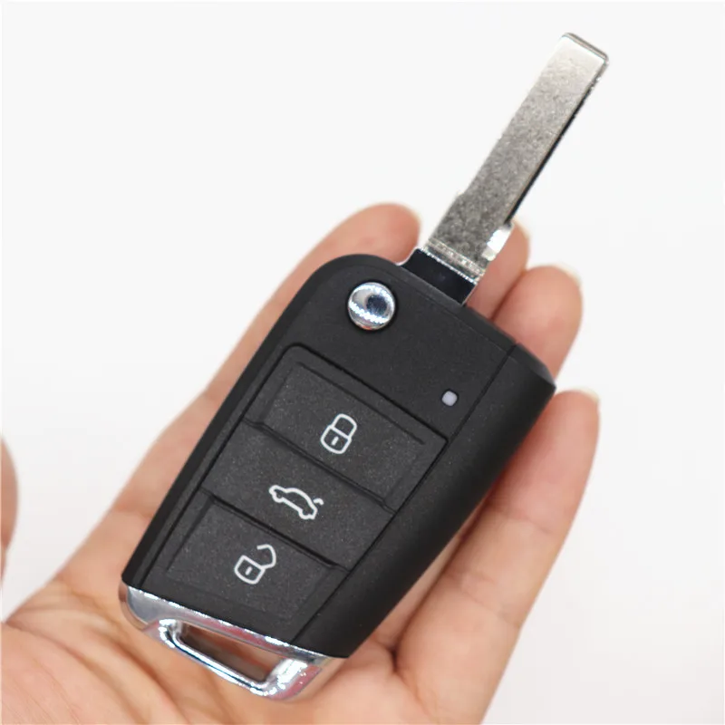 AUTEWODE Замена дистанционного ключа автомобиля оболочка для VW Golf 7 3 кнопки авто ключ