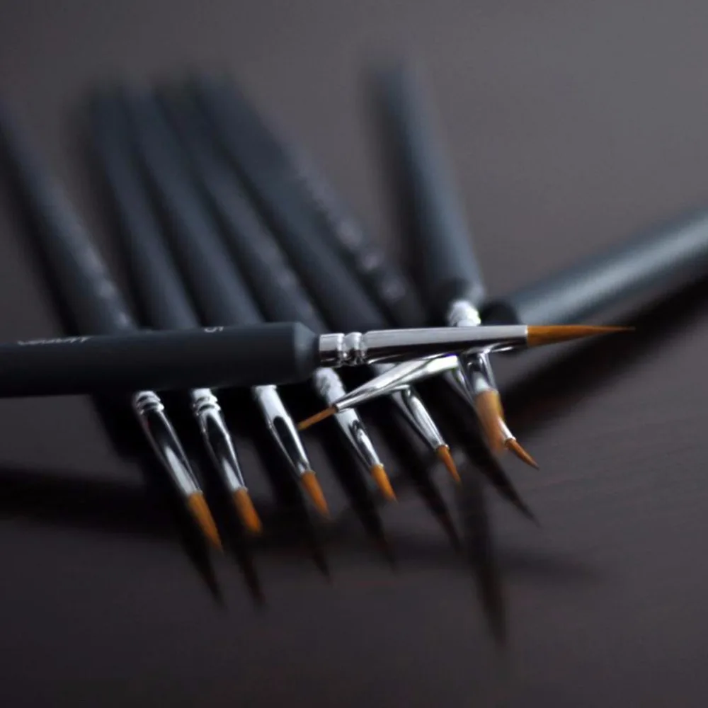 9 шт. Кисть ручка для наброски контурных линий гуашь Акварельная краска масляная