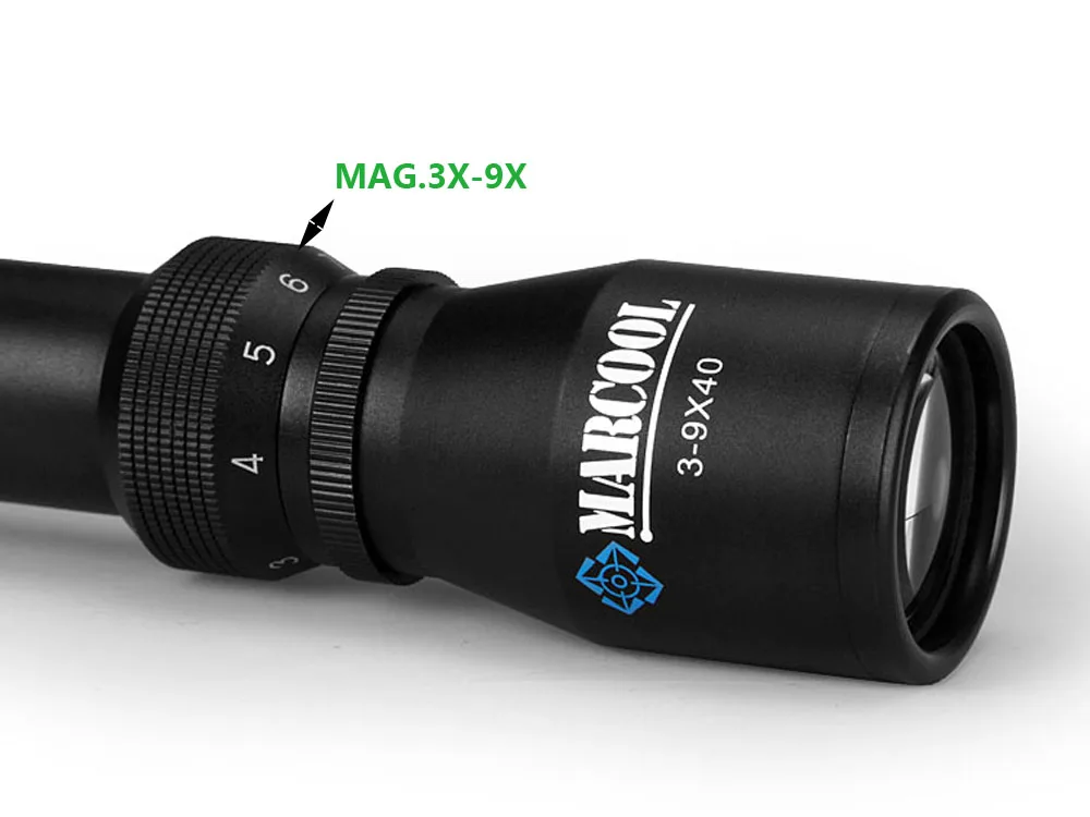 Marcool 3-9X40 страйкбол пневматическое оружие винтовка оружие оптические охотничьи прицелы прицел с бесплатными Riflescopes крепления для пневматического пистолета