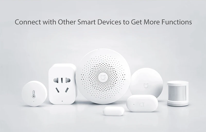 XIAOMI Mijia умный дом Многофункциональный шлюз управления центр с 7 светодиодный датчик света умный пульт дистанционного управления