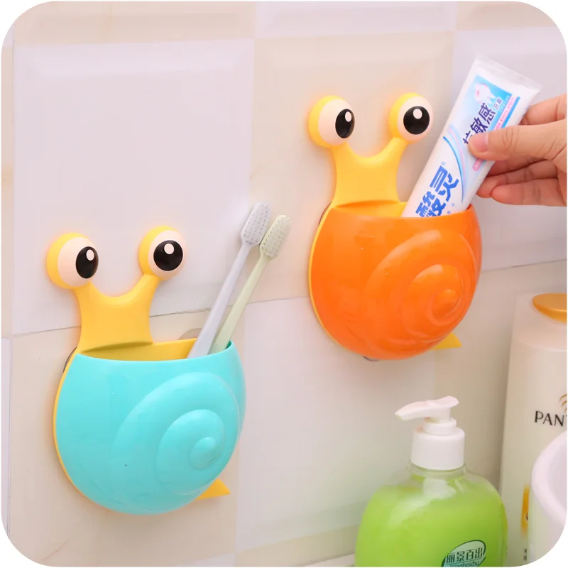 Креативная Милая пчела улитка присоска зубная щетка Зубная паста держатель