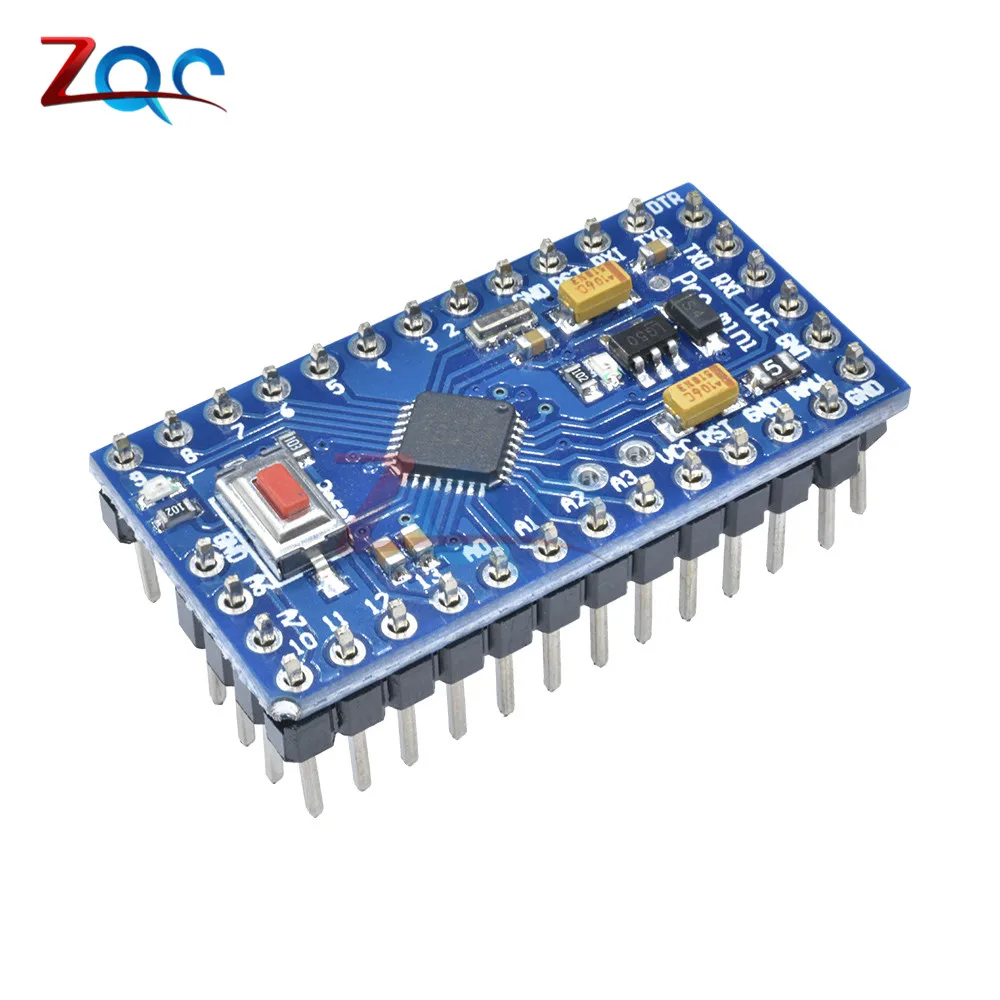 1 комплект Atmega328 Pro Mini 5 в 16 МГц плата модуль для Arduino Nano 328 микро-контроллер с 3