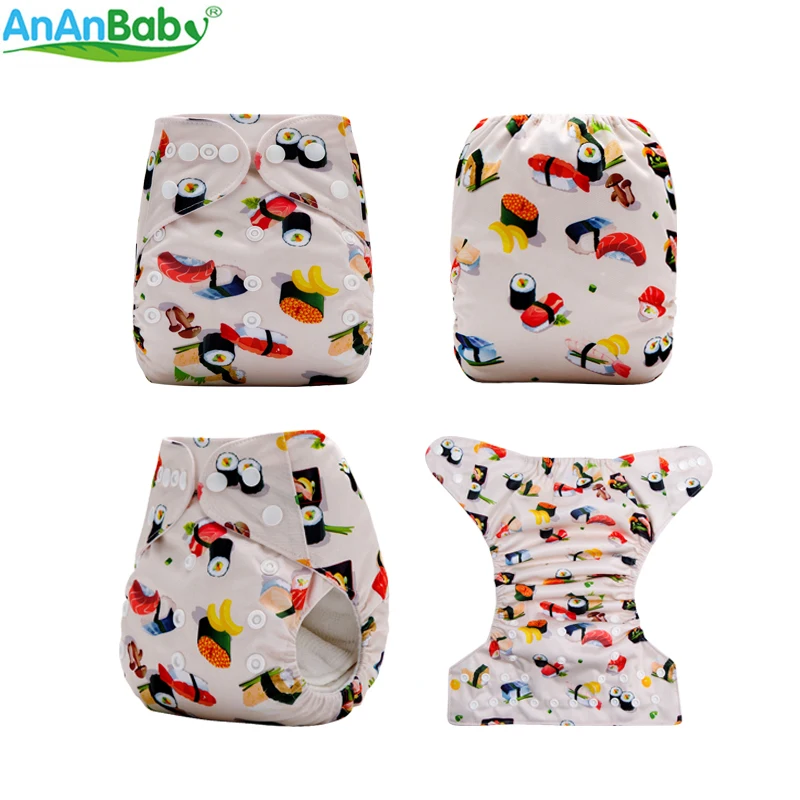 Новое поступление! Ananababy Современная Ткань Подгузники Детские многоразовые