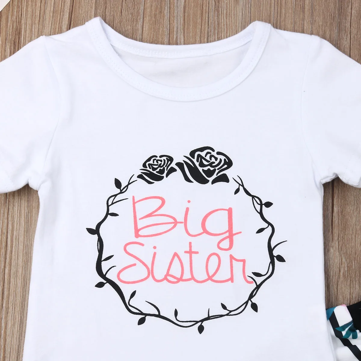 Комплект детской одежды из 3 предметов топы с цветочным рисунком для малышей