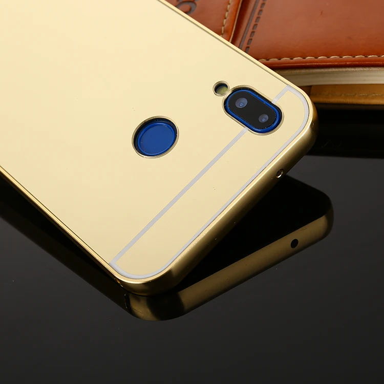 Роскошный зеркальный чехол для Xiaomi Redmi Note 5 Pro ультра тонкий алюминиевый