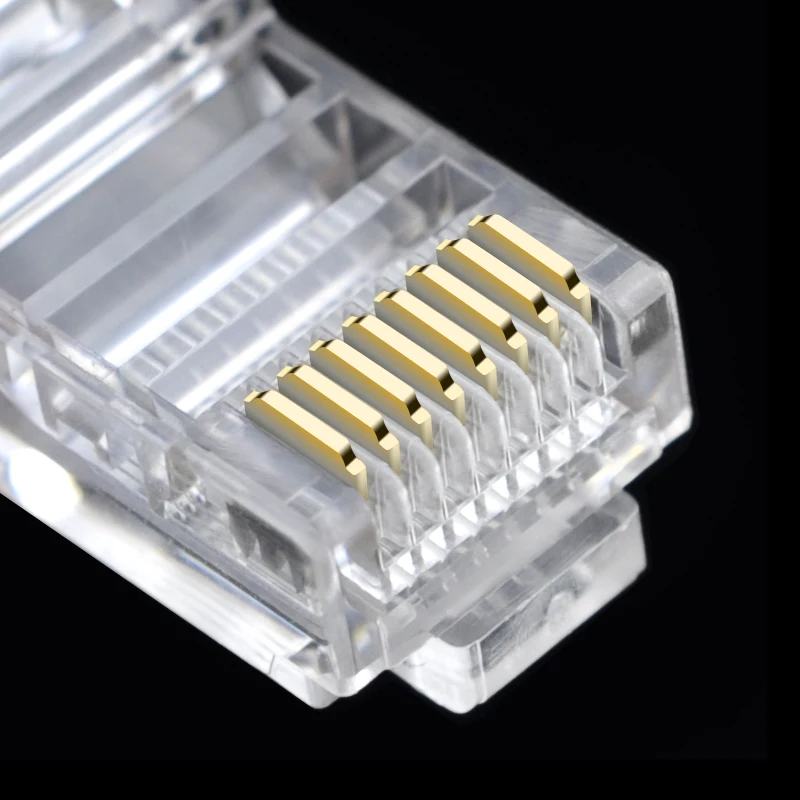 Кабельный разъем cncob rj45 8P8C сетевой модуль Ethernet cat5e кристальная вилка чистая медь