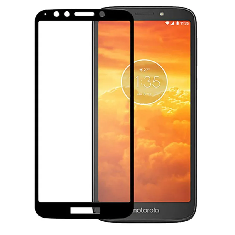 Tempered Glass Full Coverage Film Protection Shield Screen Protector for Motorola Moto E5 Cruise/Moto E5 Play