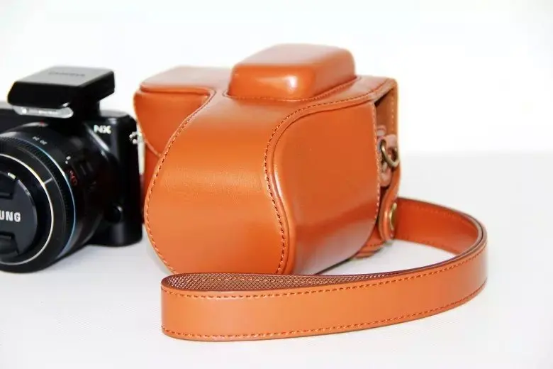 PU кожаная сумка для камеры чехол для samsung NX2000 NX1000 16-50 мм объектив цифровой зеркальной камеры