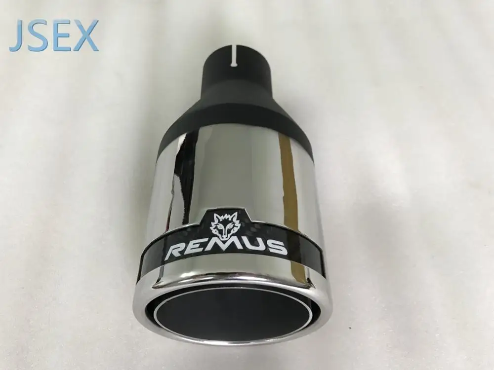 carbon fibre REMUS wolf Stainless steel Universal Automobile exhaust pipe Muffler Car accessorie modification passat golf e90