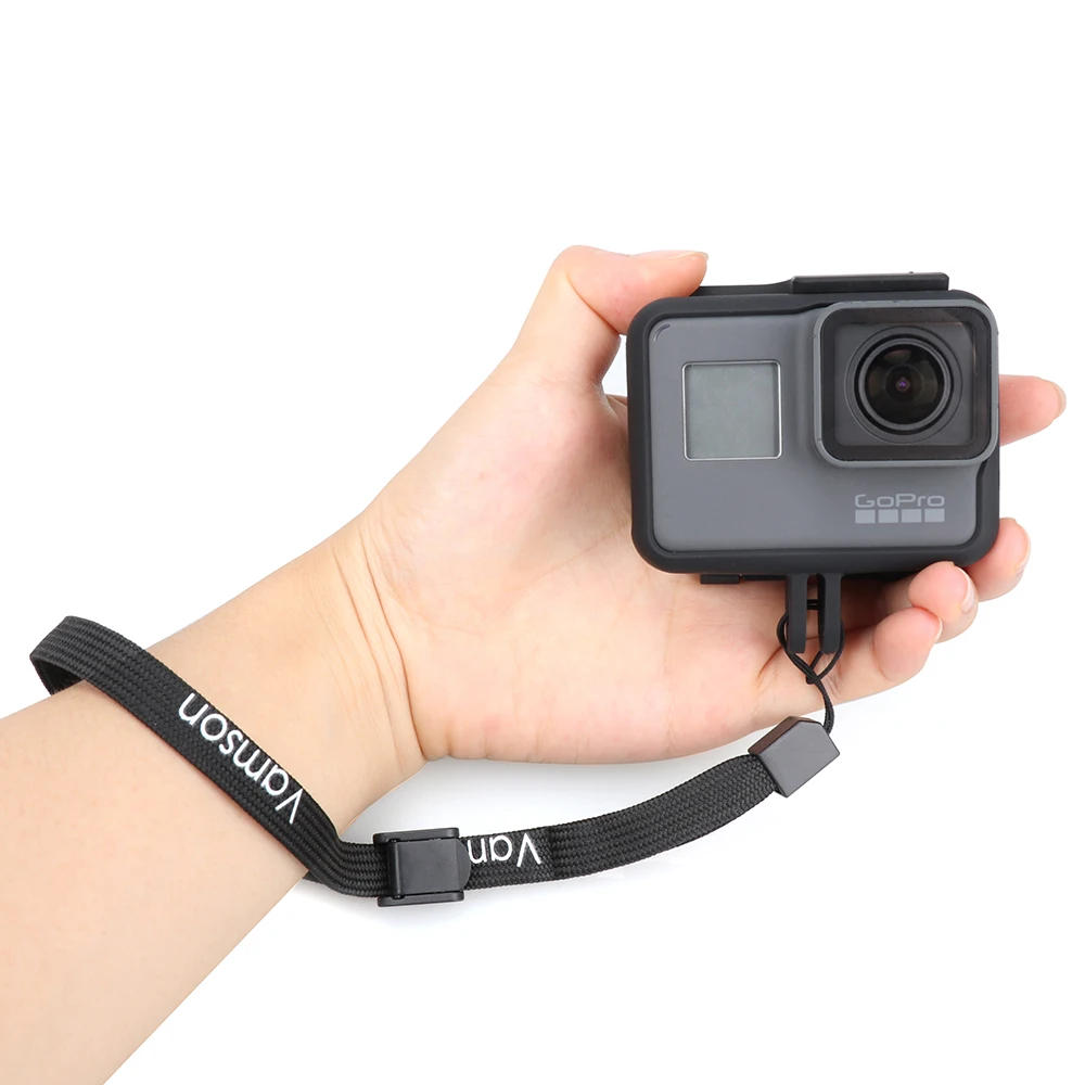 Защитный чехол с рамкой Vamson для Go pro Аксессуары экшн камеры Hero7 6 5 черный 7