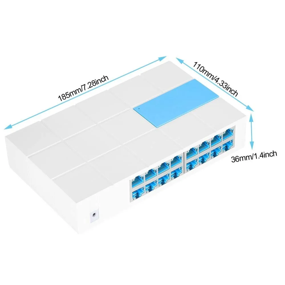 S116M 10/100 Мбит/с 16 портов быстрый Ethernet LAN RJ45 Vlan сетевой коммутатор хаб Настольный ПК |