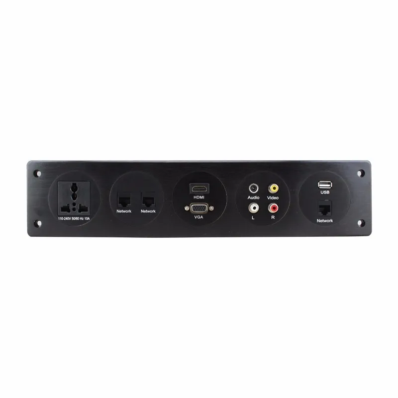 Новая алюминиевая панельная розетка с универсальным питанием и USB зарядным