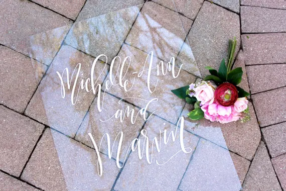 Акриловый Свадебный знак пользовательский акриловый каллиграфии