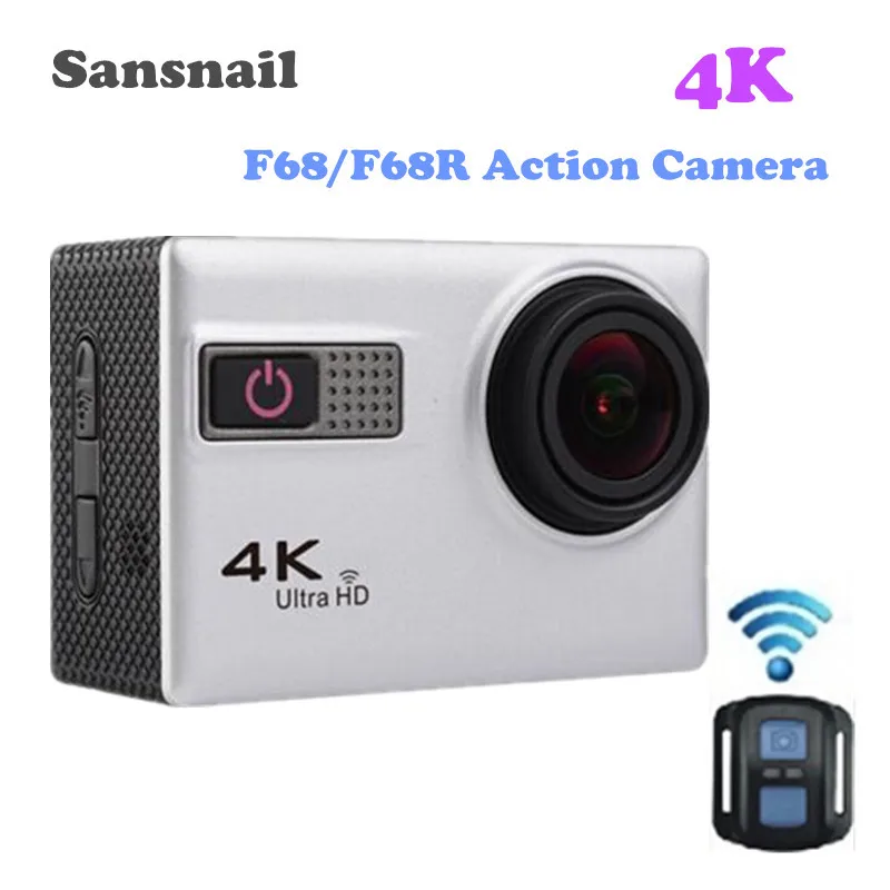 Экшн камера Sansnail F68/F68R 4K Ultra HD Wi Fi 2 0 дюймовая водонепроницаемая Спортивная с