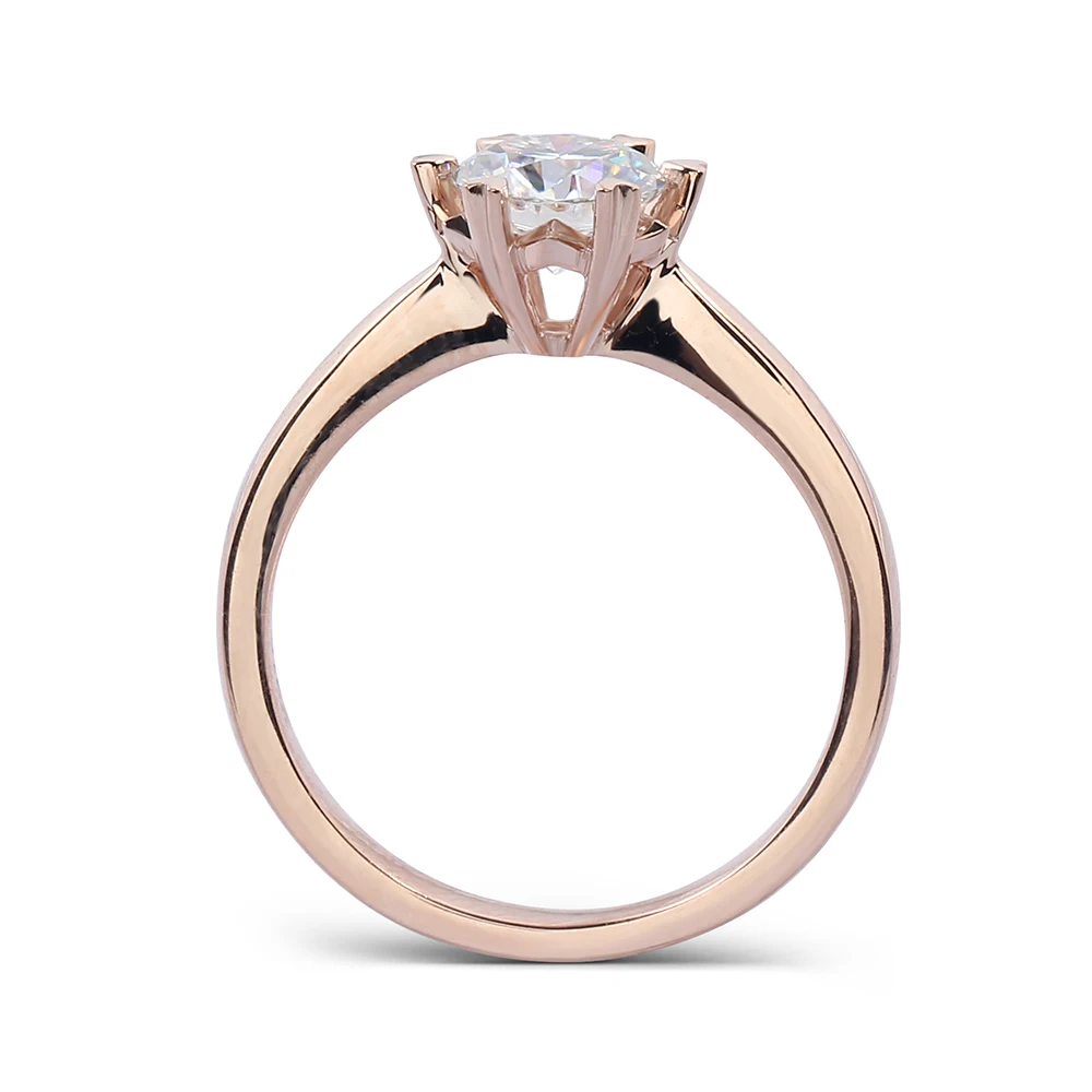 Женское Обручальное кольцо с муассанитом 14 к 1 карат 6 5 мм|jewelry engagement ring|jewelry ringsjewelry