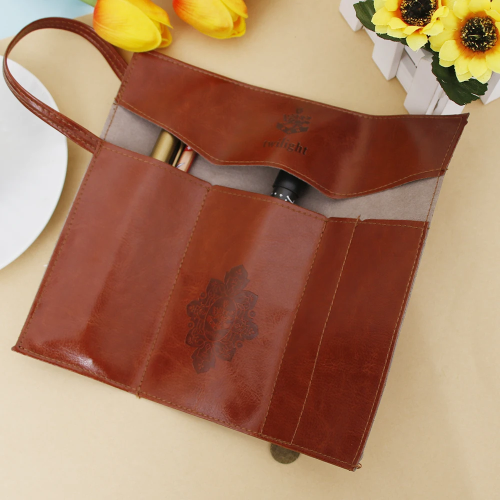 1 шт. винтажные чехлы для карандашей из пу кожи|pencil case|retro pencil caseretro |