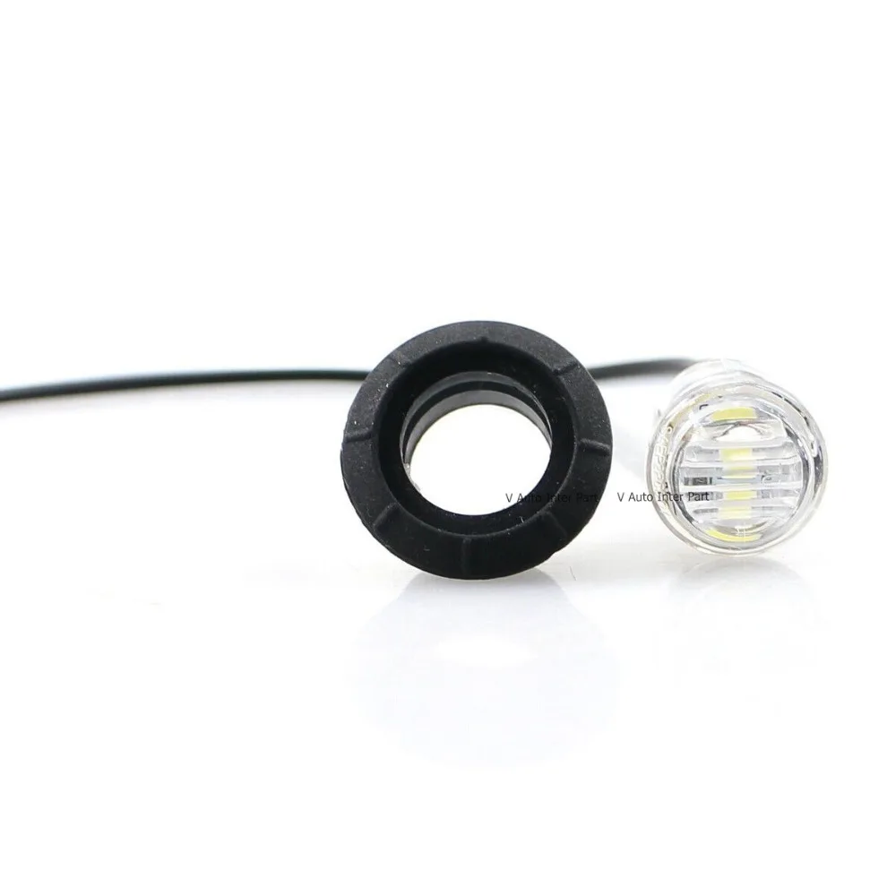 Tkeapl 50X Мини Прозрачный Янтарный 3/4 &quot0 75&quot Круглый боковой 3 Светодиодный Маркер