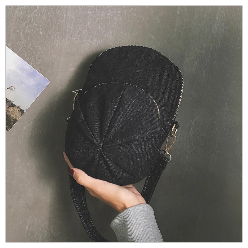 Сумка на плечо женская джинсовая в стиле хип-хоп | Багаж и сумки