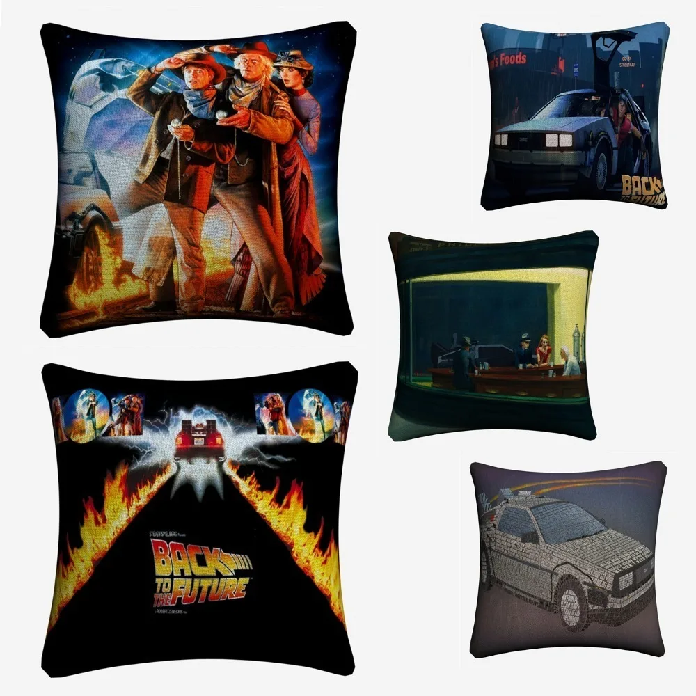 Back To The Future фильм декоративное хлопковое белье Наволочка на подушку размером 45*45