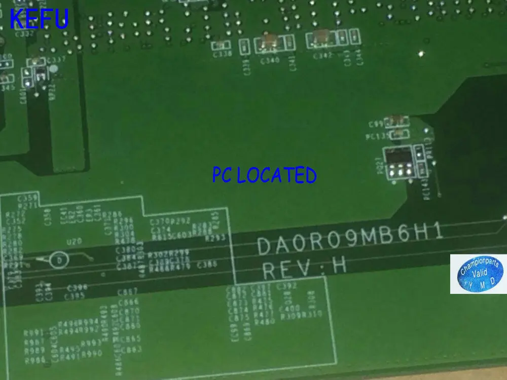 Материнская плата KEFU DA0R09MB6H1 REV : H1 для ноутбука Dell inspiron 5720 (подходит DELL INSPIRON 7720 072P0M)