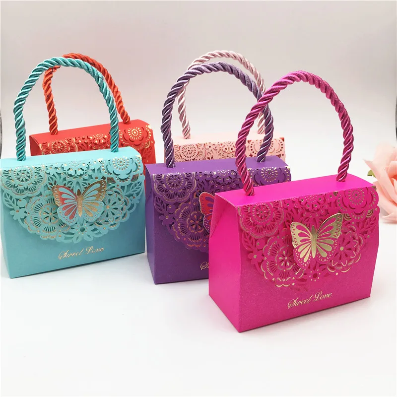 20 шт Подарочные ручные сумки бумажные мешки для детского душа день рождения