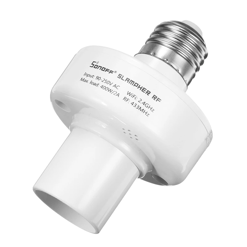 SONOFF Wifi E27 Bulb Light Lamp Socket Adapter Converter Works With Alexa Google Home AC90-250V for Smart Automation | Электроника