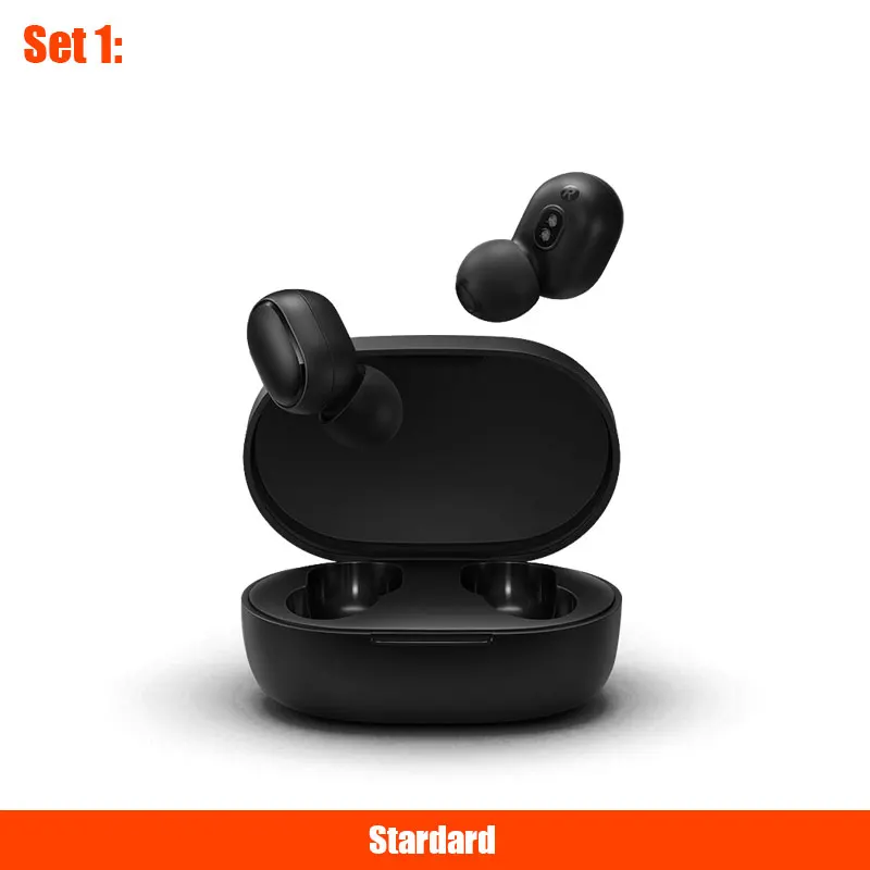 Xiaomi Redmi Airdots настоящие беспроводные bluetooth наушники TWS 5,0 xiaomi Air Airdots pro гарнитура DSP с микрофоном - Цвет: Stardard