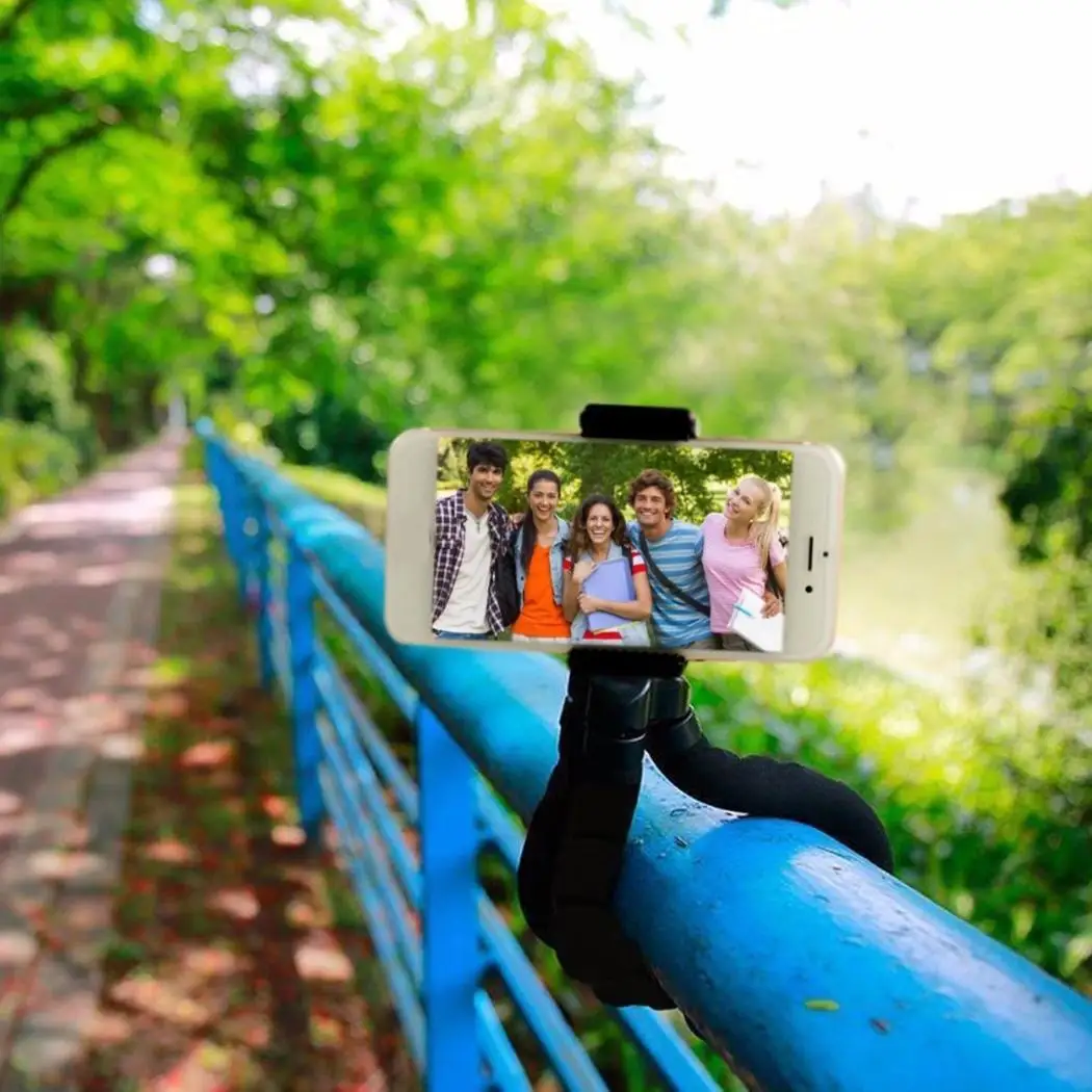 Wireless Bluetooth Remote Control Camera Phone Holder Tripod Black Bracket Stand | Электроника