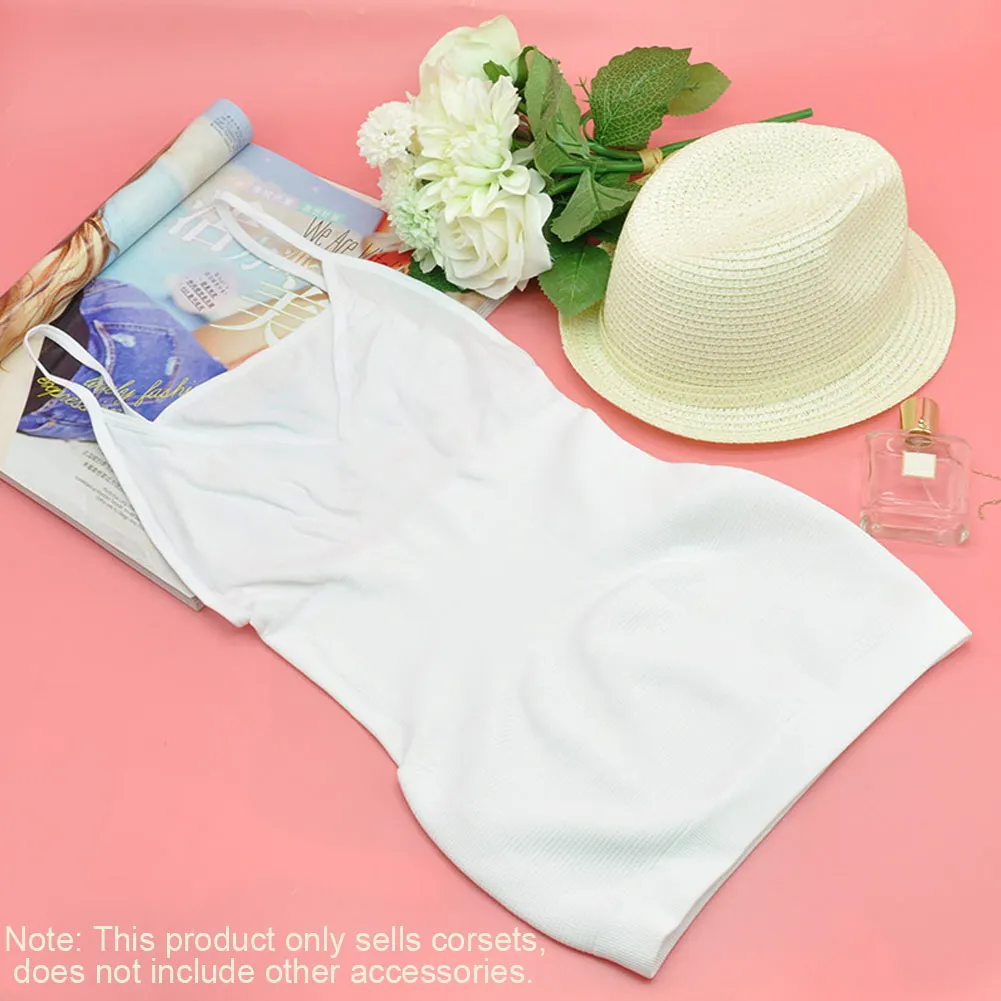 White Женский бюстгальтер Cami Tank Top Body Shaper съемное Корректирующее белье жилет для похудения корсет тонкая корректирующая одежда топы на бретелях для женщин - Цвет: White