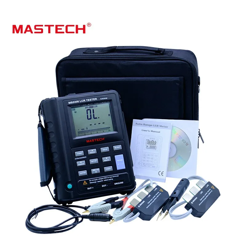 Mastech MS5308 LCR портативный автоматический тестер диапазона высокой