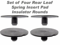 rear leaf spring plastic insert pad spacer insulator round set of 4 fits for 1998 2011 chevy gmc trucks replaces gm 20870046