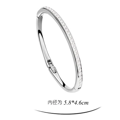 Pulseiras модный очаровательный браслет из белого золота/розового золота с