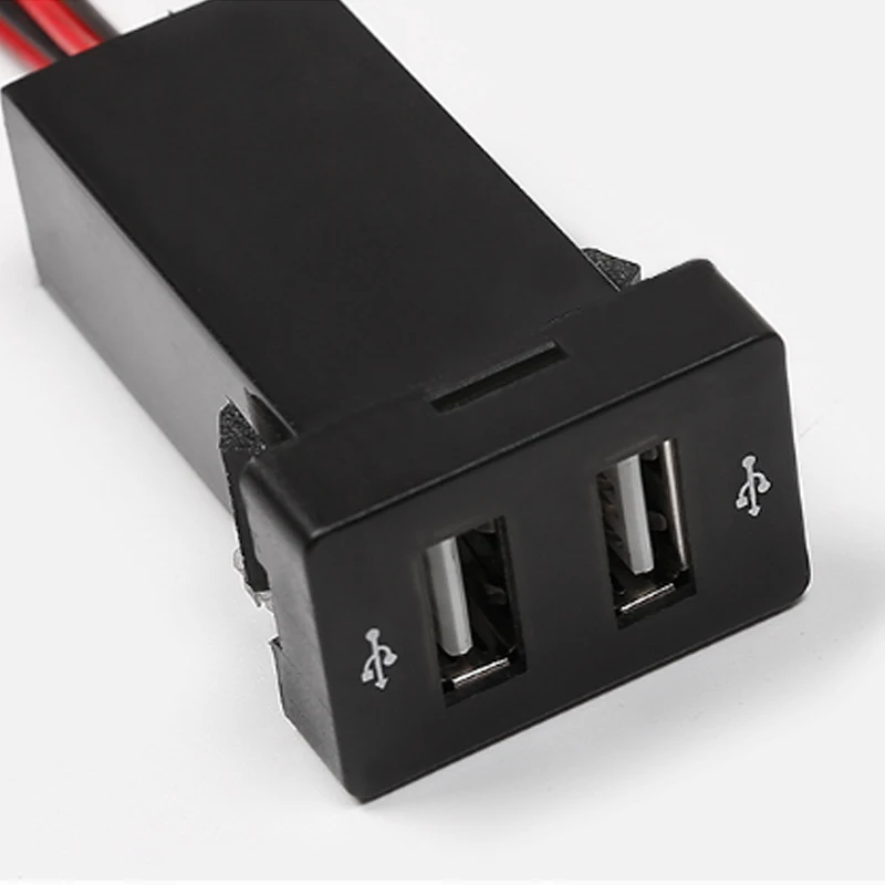 Модификация автомобиля USB интерфейсный модуль USB разъем обновление модифицированный декоративный для Toyota для CH-R автомобильные аксессуары - Название цвета: 1PCS BLack