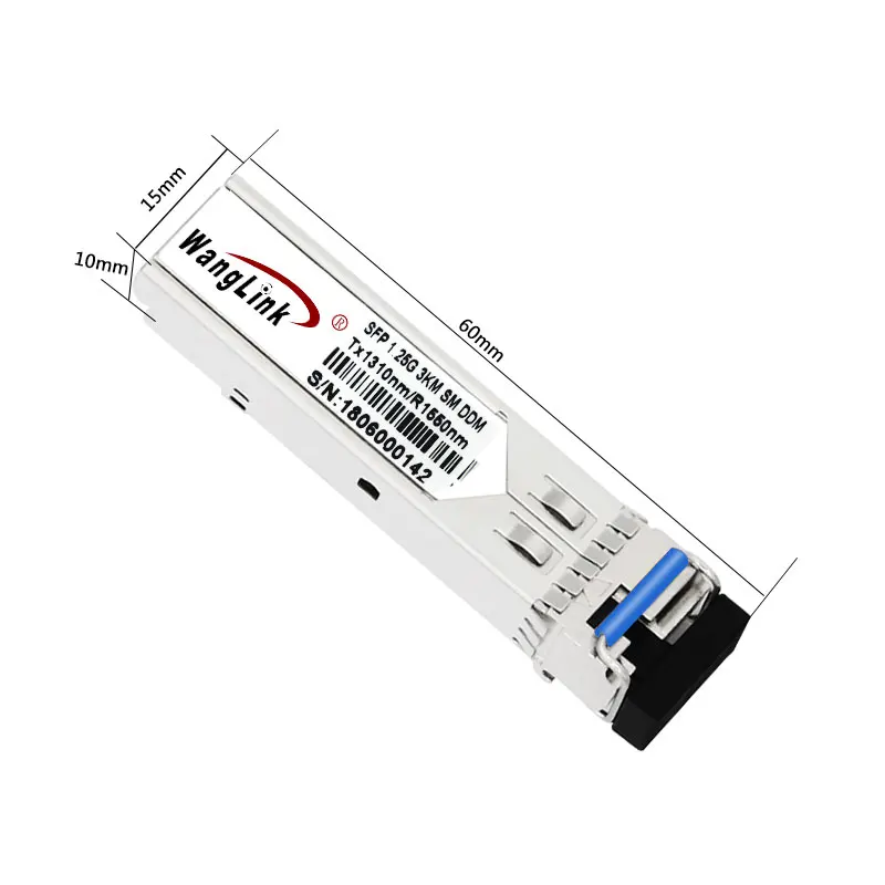 Трансивер SFP Одиночная длина волны волокна 1310nm/1550nm волоконно-оптический модуль 1