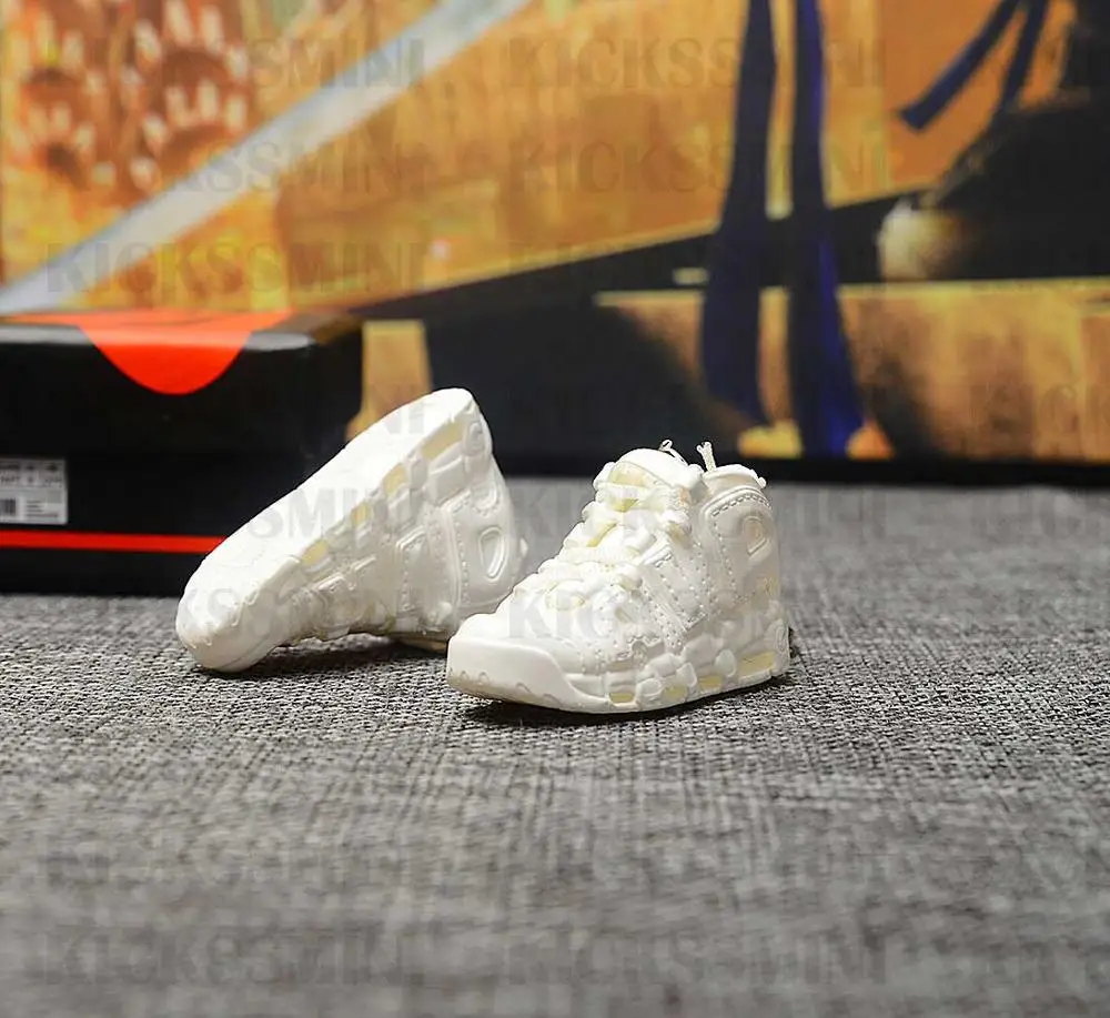 a pair(naked shoe) Дропшиппинг Air Force 1 белый брелок с кроссовком 1/6 масштаб 3D мини-кроссовки JORDAN Брелок В Форме куклы аксессуар - Цвет: a pair(naked shoe)
