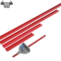 daniu new 400 1200mm red aluminum alloy 45 type t track woodworking t slot miter tracktable saw router miter gauge