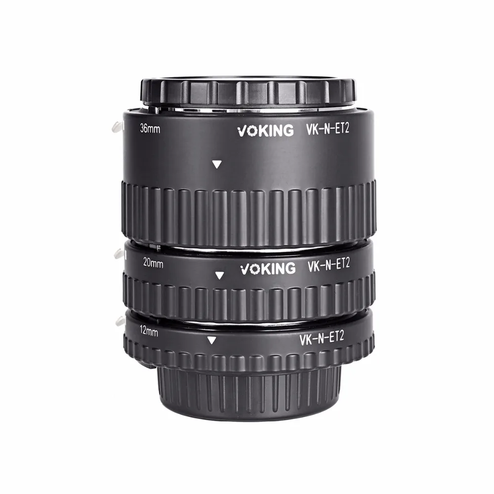 Voking макро Автофокус Удлинитель кольцо VK N ET2 для Nikon D7100 D5200 D3100 D800 D90 D800E D5100 D7000 D5300 DSLR