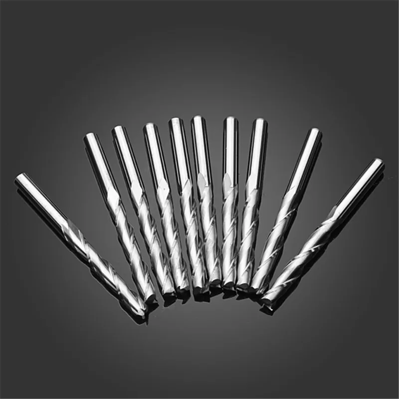 10 шт. фрезы из твердого сплава с 2 канавками|Фреза| |