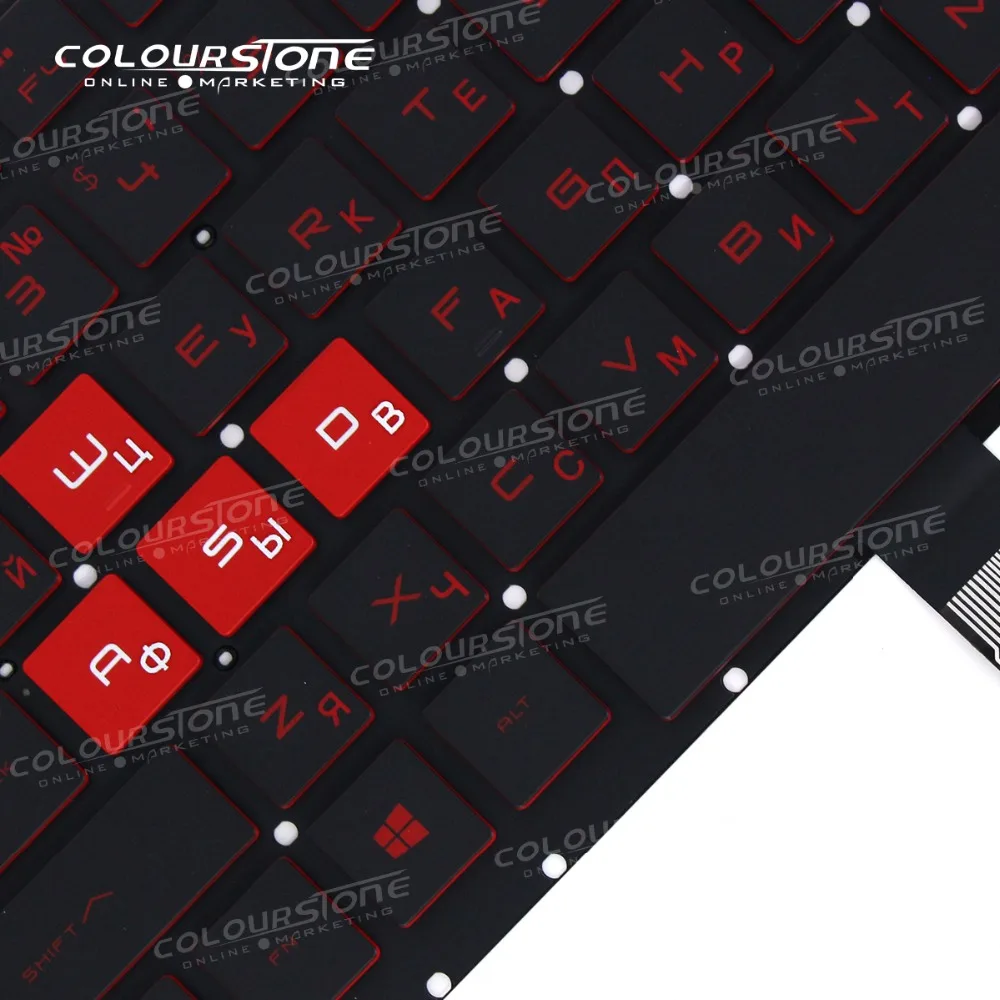 Клавиатура с русской подсветкой для HP OMEN 17 AN an00 an013tx an014tx an031tx черная без