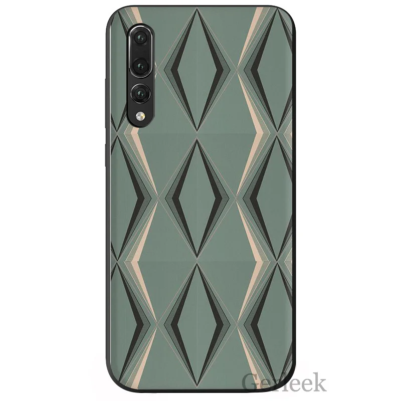 Чехол для телефона Morocco Art Deco Tile Map Алмазные Весы huawei P Smart P30 P8 P9 P10 P20 Lite Pro