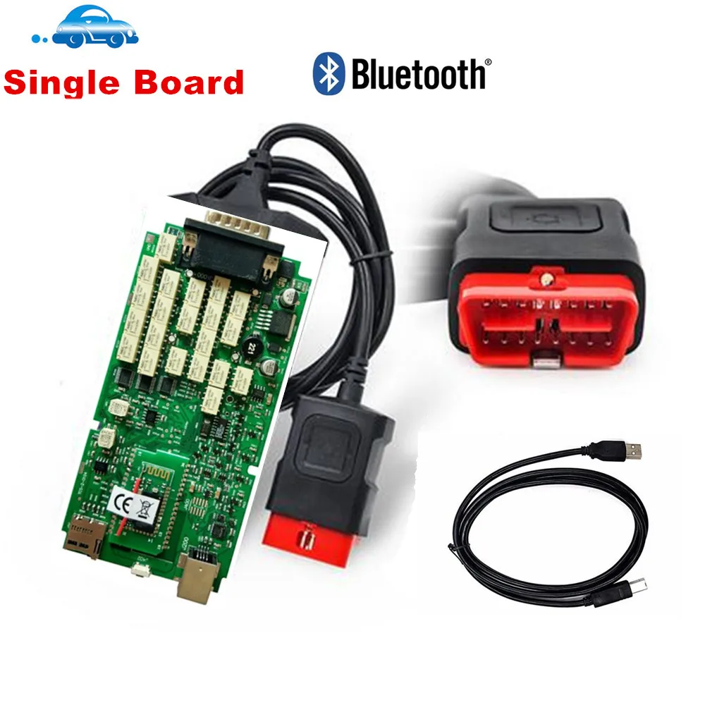 Качество A ++ новый vci Одиночная зеленая печатная плата с Bluetooth крышкой 2017.R3