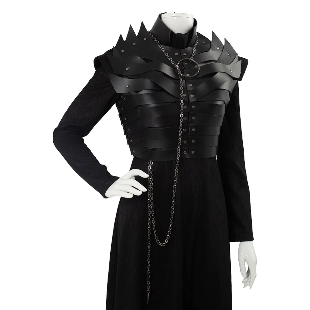 Game of Thrones Season 8 Cosplay Sansa Stark Cosplay Costume Dress Leather Armor Outfit Halloween Costumes