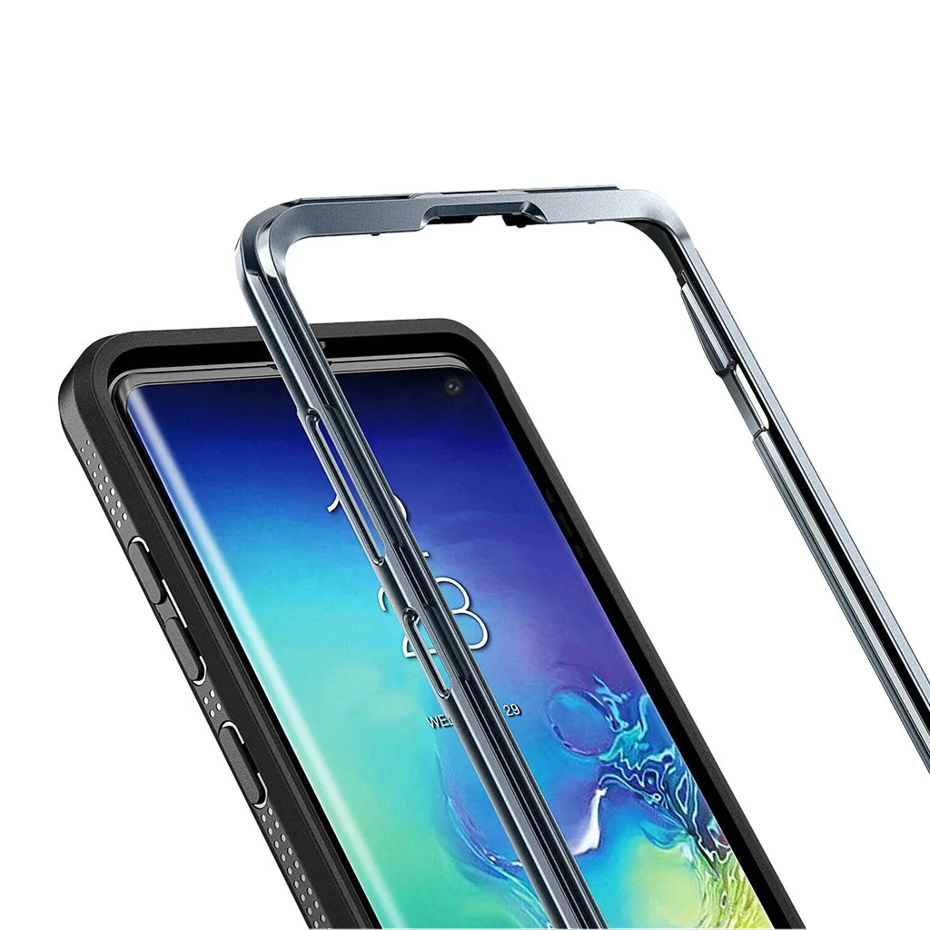 Корпус мобильного телефона для S10 Plus Прозрачный ударопрочный чехол с полным