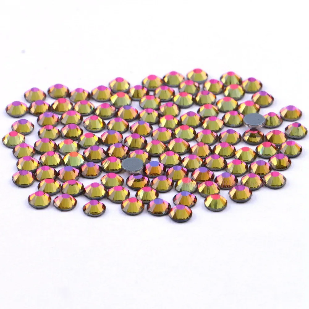 Роскошные Стразы AAAAA горячей фиксации с голубым пламенем SS6 SS10 SS16 SS20 SS30 стеклянные