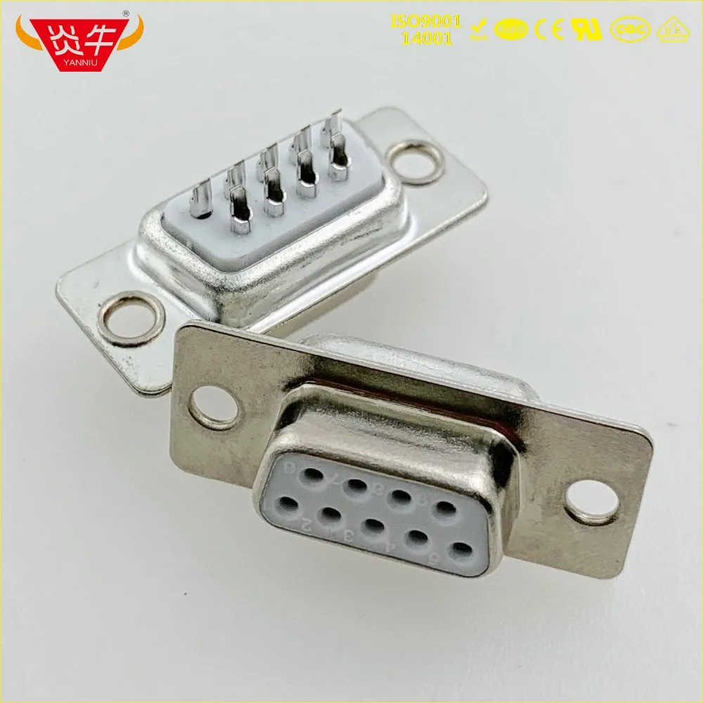 DB9 DB 9P Женский RS232 с гнездом 9PIN коннектор D SUB интерфейс последовательной связи