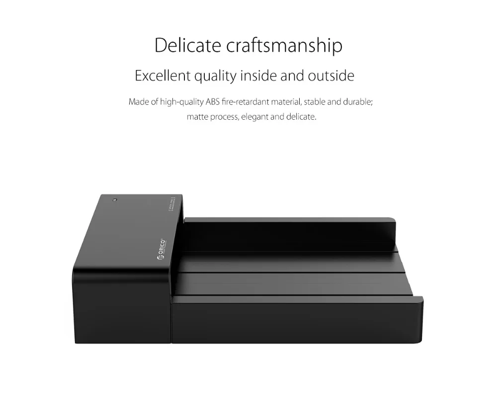 ORICO 6518US3-V2 Super Speed USB 3.0 HDD & SSD Docking Station for 2.5 & 3.5 inch hard drive SATA Support 4TB HDD-Black