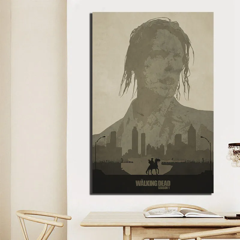 The Walking Dead TV HD Canvas Painting Oil Print Poster Wall Art Picture For Living Room Bedroom Home Decoration | Дом и сад