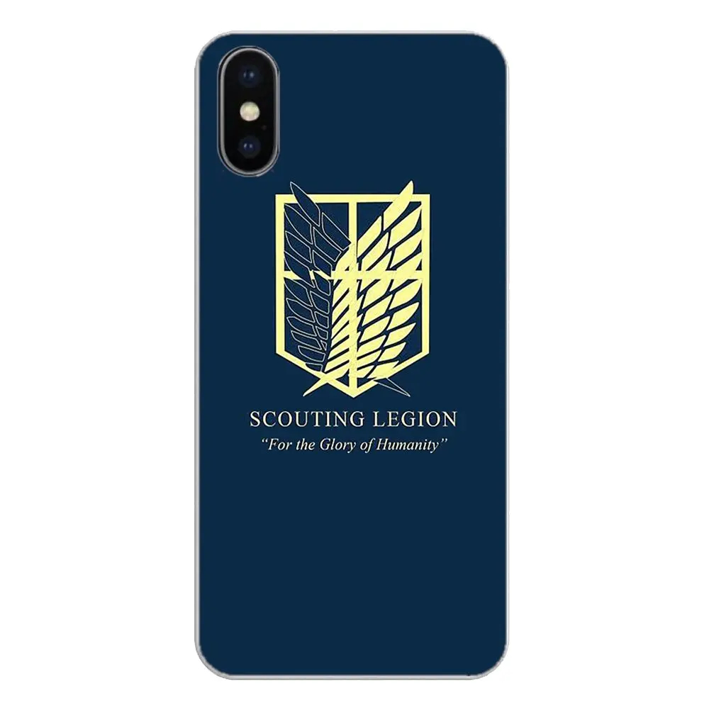 For HTC U11 One M7 M8 A9 M9 M10 E9 Desire 630 530 626 628 816 820 Motorola G G2 G3 Anime Attack on Titan wings Logo Phone Covers |